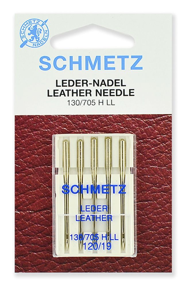 Иглы для швейных машин для кожи Schmetz 130/705H LL №120, уп. 5 игл