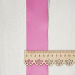 Лента атласная 1-сторонняя 50.0 мм / 22.86±1 метров, 023 светлая фуксия, Globus