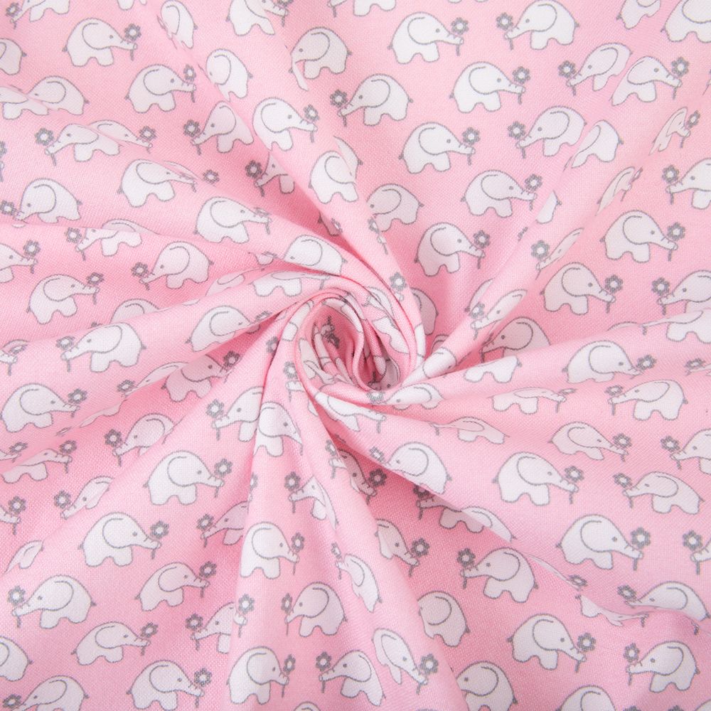 Ткань для пэчворка Peppy Молочные сны фланель, отрез 100х110 см, 175 г/м², МС-23 розовый, Peppy