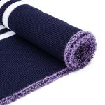 Подвяз средней плотности с полосками (100% полиэстер), 1*1, высота 14см (7см*2), длина 70-73см (8110/8003 т.синий с белыми полосками)