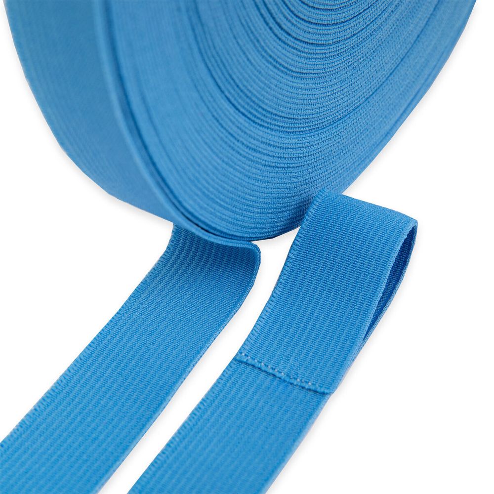 Резинка вязаная 20.0 мм / 20 метров, р.3822Ч, 795001 голубой, Гамма 8с677 Ч