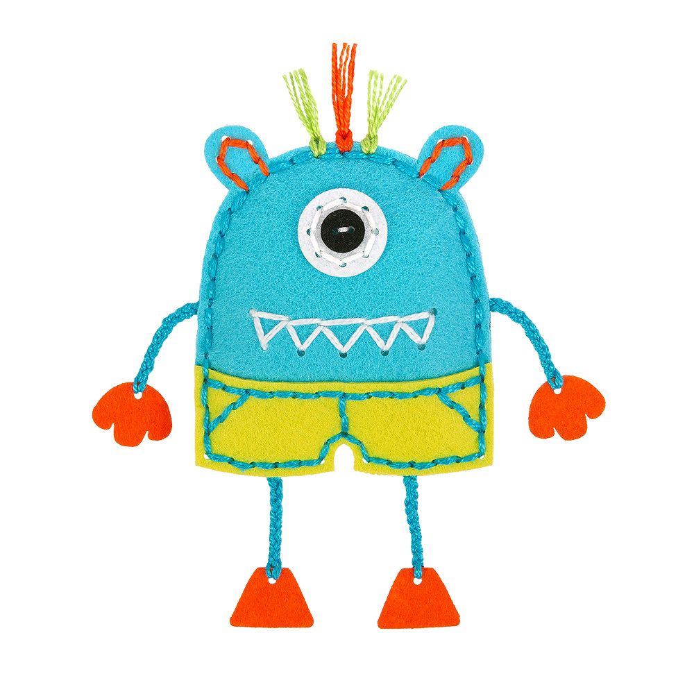 Набор для шитья игрушки Монстрик 13 см, Miadolla KD-0336