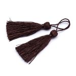 Кисти шторные 70.0 мм, вискоза, цв.200 коричневый, 5 шт