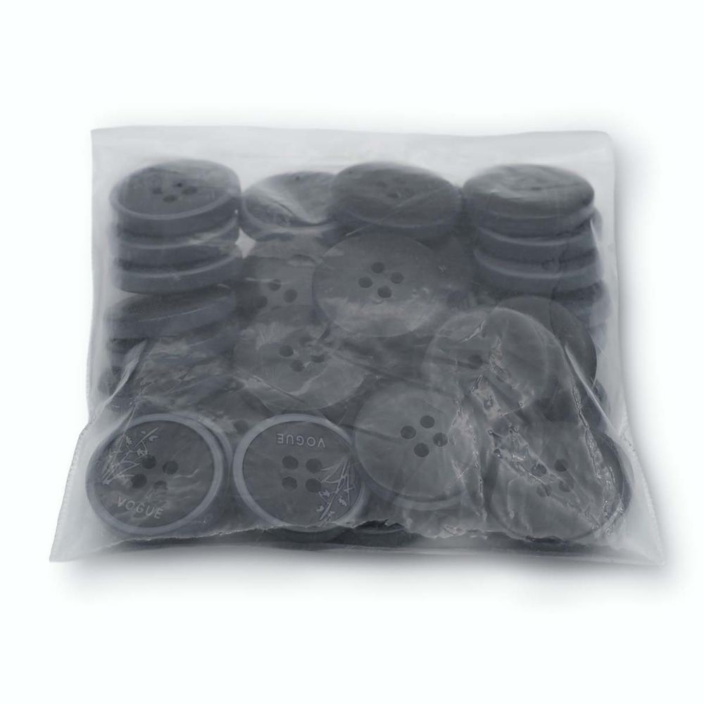 Пуговицы 4 прокола 32L (20мм), (Gray2 (серый2)), 36 шт