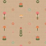 Ткань для пэчворка Peppy Лесные жители, отрез 50х55 см, 146 г/м², ЛЖ-07 бежевый, Peppy