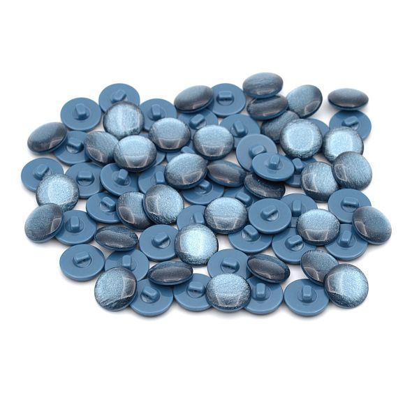 Пуговицы на ножке 32L (20мм), пластик (col.19 синий), 72 шт, CR P-45