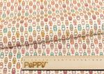 Ткань для пэчворка Peppy Крошки-матрешки, рулон 112 см / 5 метров, КМ-16 кремовый, Peppy