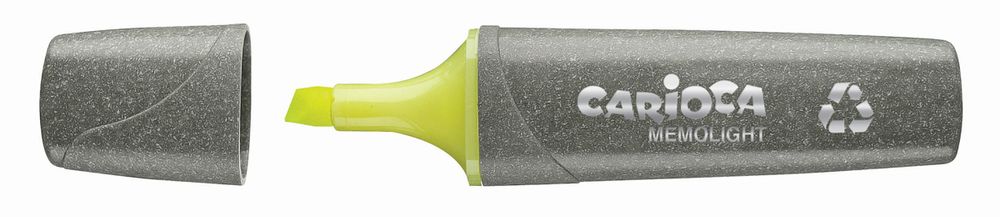 Набор текстовыделителей экологичных Memolight 2 мм, 4 цв., 4 шт, перо скошенное, 43098, Carioca
