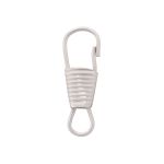 Карабин-крючок металл 04 мм (25х8 мм), никель, 100 шт