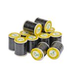 Нить прозрачная (мононить) 0.15 мм / 12 кат. по 200 метров, черный, Ideal