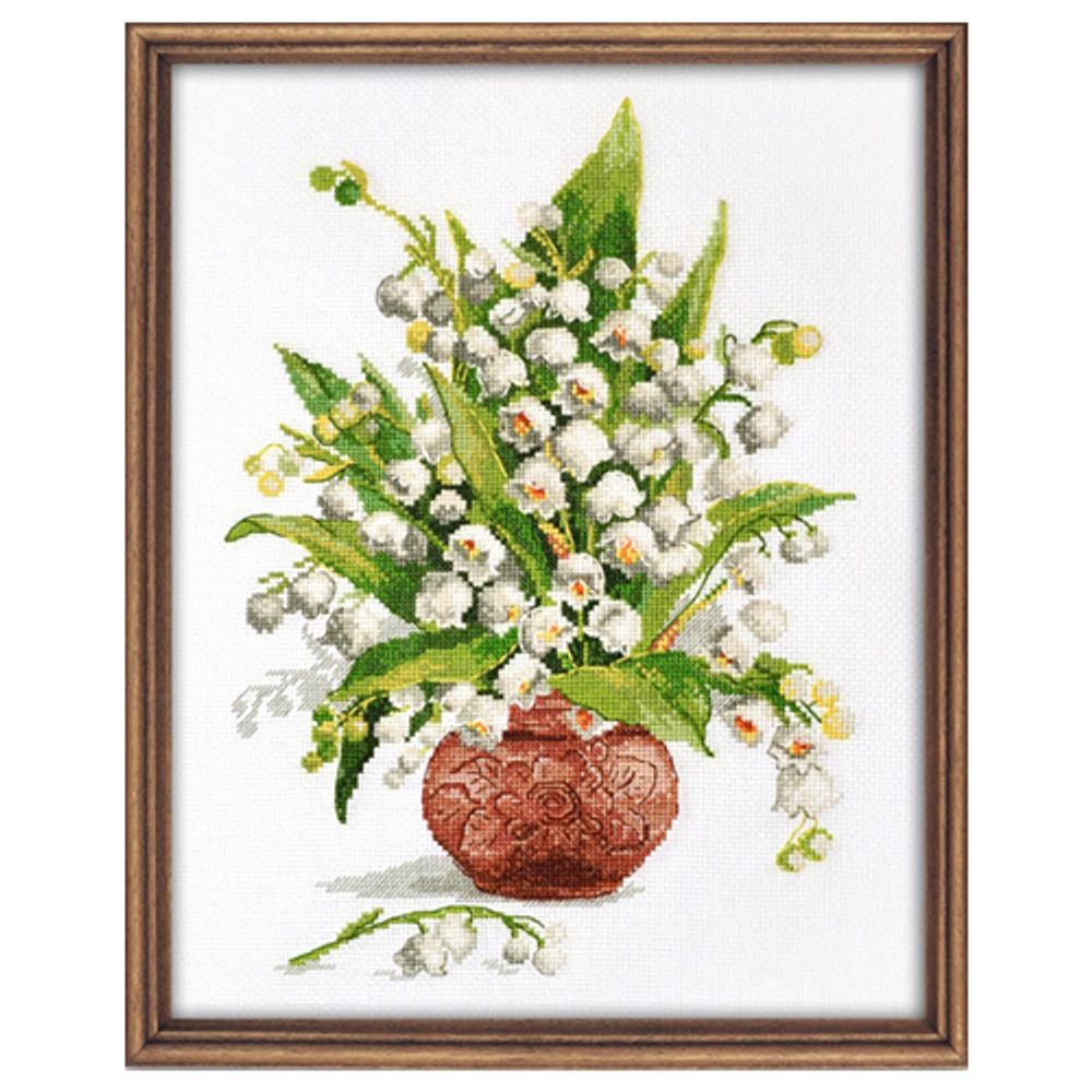 Набор для вышивания нитками Овен, Лесной жемчуг, 19х26 см