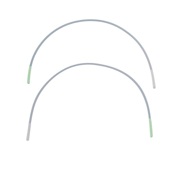 Косточки для бюстгальтера (каркасы) металл 220 мм, белый, 4 шт