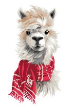 Картина по номерам Фрея, Пушистый альпака, 30х20 см