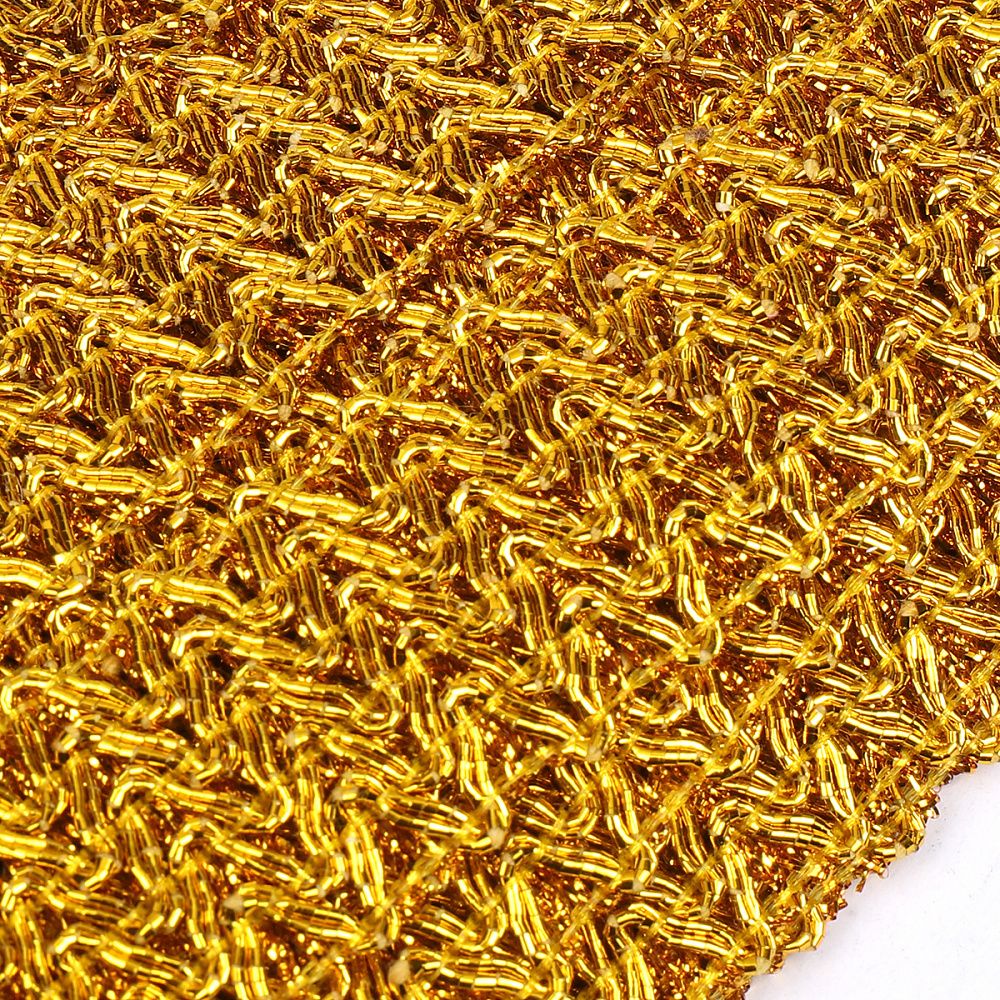 Тесьма отделочная 30 мм, 13-15932 цв.золото уп.13.71м