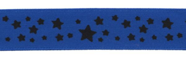 Лента атласная с рисунком 12.0 мм / 22.8±1 метра, Z 040/113 синий/черный, Gamma ALP-121