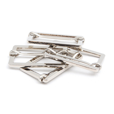 Рамка регулировочная металл литая с подвижной планкой 40 мм /48х31 мм, ⌀4 мм/, никель, 4 шт