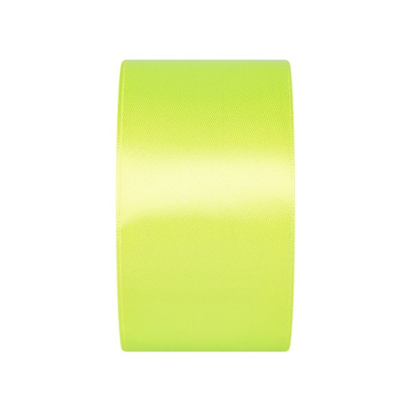 Лента атласная 1-сторонняя 50.0 мм / 33±2 метра, 057 желто-зеленый, Gamma