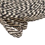 Стропа (ременная лента) 35 мм / 45.72 метра, [23.33 г/пог.м], с принтом, ZH856 бежевый/черный, 3Al295