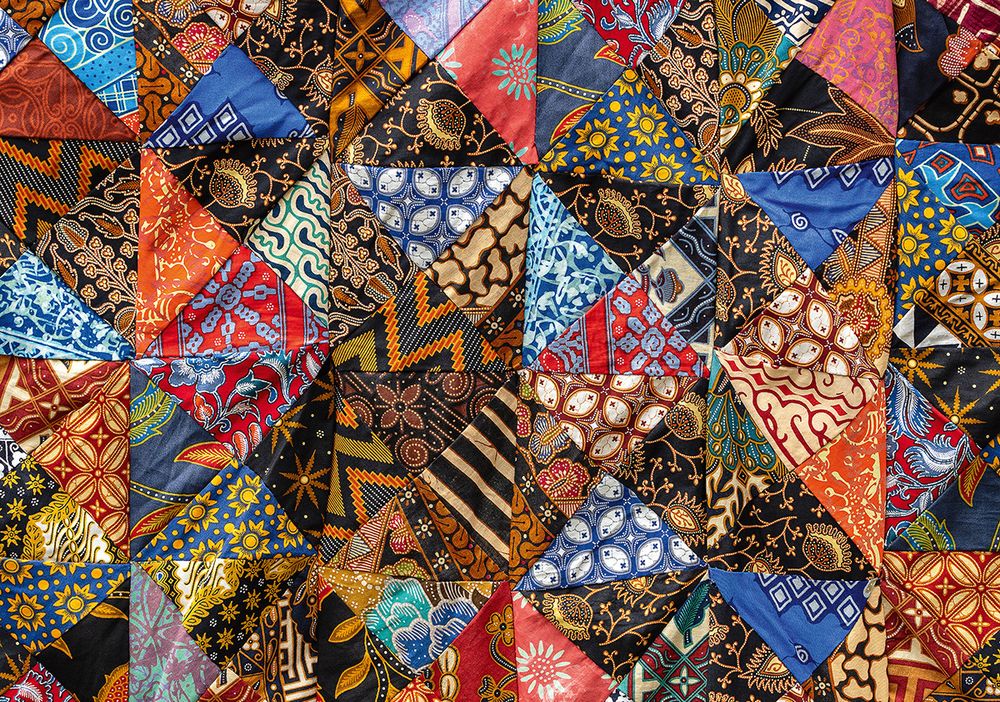 Пазл 1000 элементов, Лоскутное одеяло, PZL-1000/44, Фрея