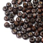 Бусины дерево ⌀10 мм, 50 г, Astra&Craft, т.коричневый