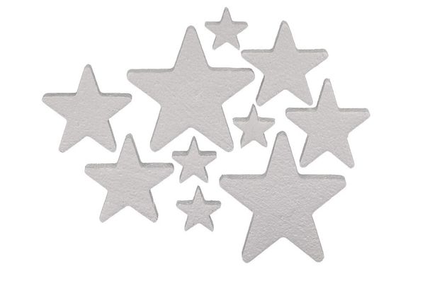 Заготовка из пенопласта Набор Звезды 20х18х2.5 см, 10 шт, Love2art DPZ-S