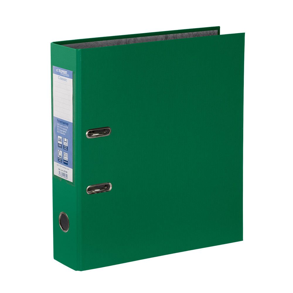 Регистратор PVC 80 мм, 10 шт, Classic A4 арочный механизм, зеленый EC8102223, Expert Complete