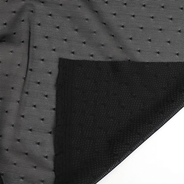 Сетка бельевая эластичная 80 г/м², шир.140 см / 15 кг, OLG024.170, цв.170 черный /OLG024.170/