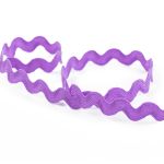 Тесьма отделочная зигзаг 9 мм, 30 м, 18 сиреневый, Gamma, JZ-9