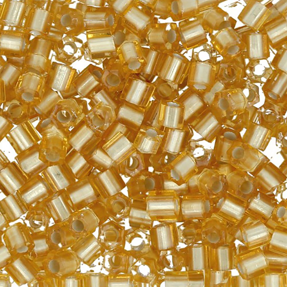 Бисер Toho 11/0 Hexagon 4 (2.2 мм), 5х5 г, 0022F св.золотистый