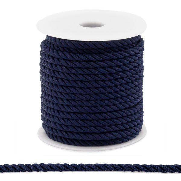 Шнур витой ⌀5.0 мм / 18.29 метров, цв.62 т-синий