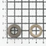 Люверсы металл ⌀_9.2 мм (внутр.), №24, сталь, чер.никель, 100 шт, New Star