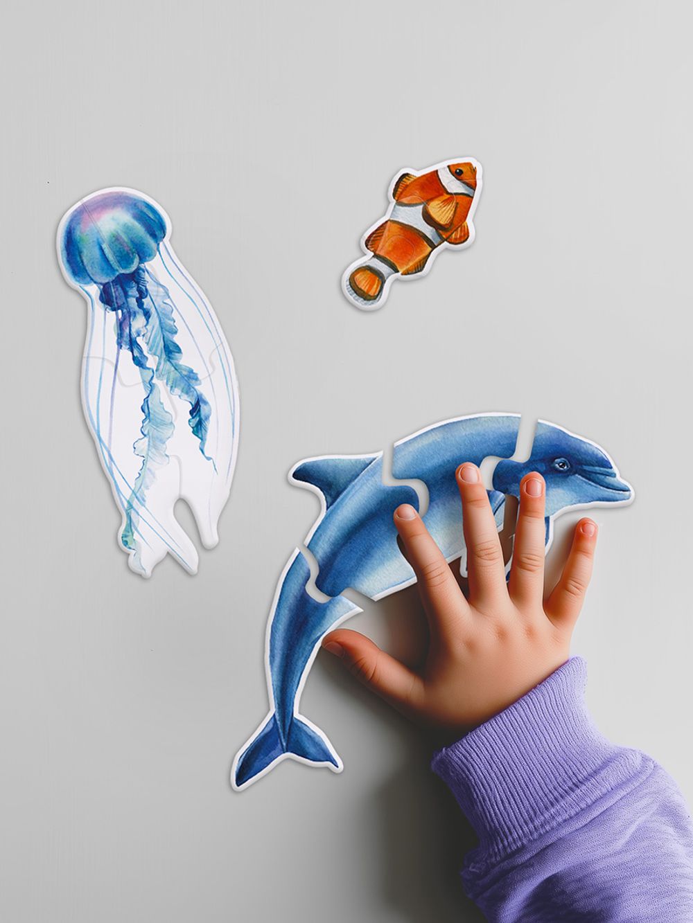 Пазлы для малышей Обитатели морей и океанов 27 элемент, Фрея PZL-BК-008