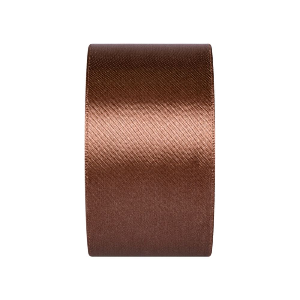 Лента атласная 1-сторонняя 50.0 мм / 33±2 метра, 031 т-коричневый, Gamma