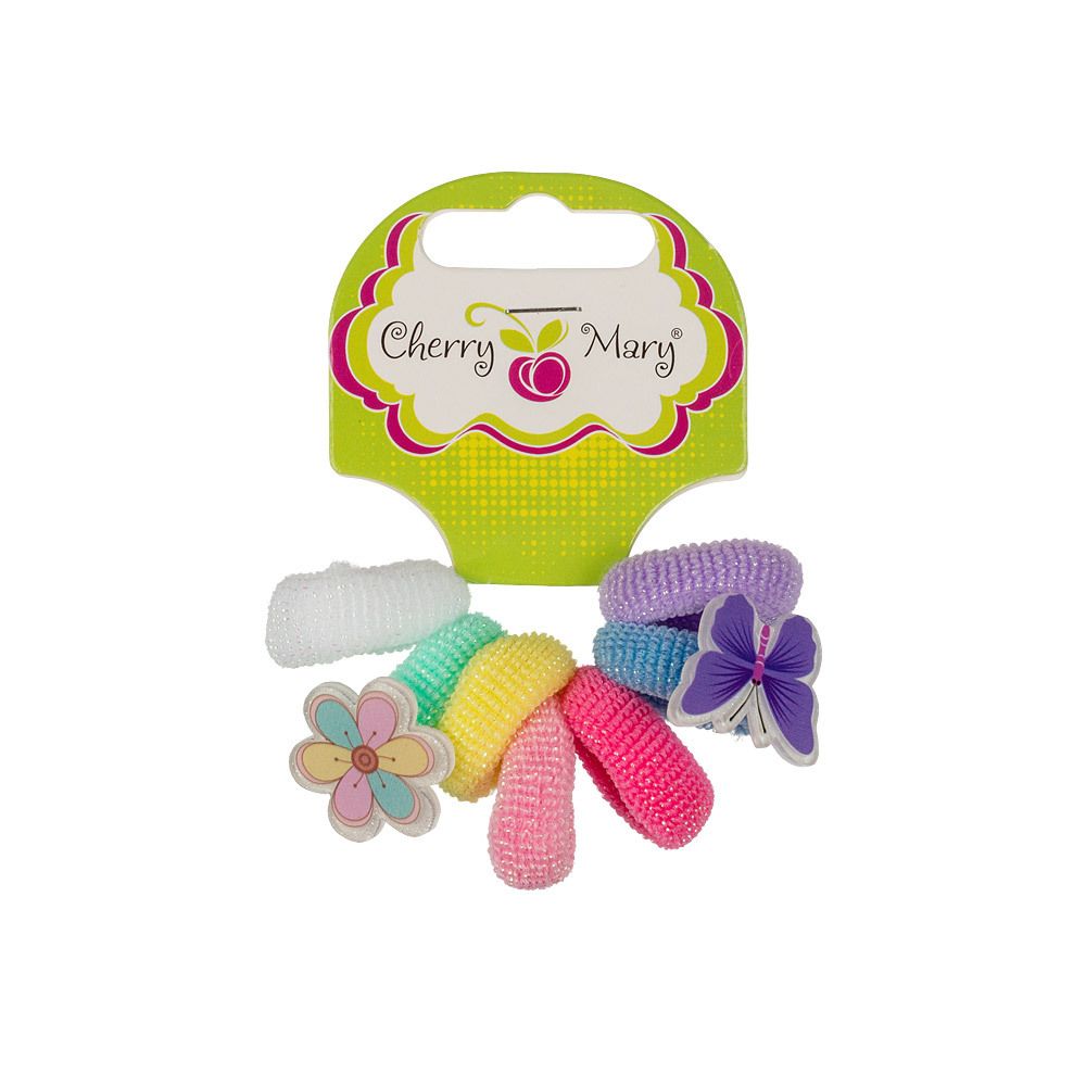 Набор резинок для волос 5х7 шт, ассорти №04, Cherry Mary R6108
