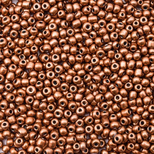 Бисер Astra&Craft 11/0 (2.1 мм), 200 г (10х20 г), цв. 579 медный/непрозрачный, металлик