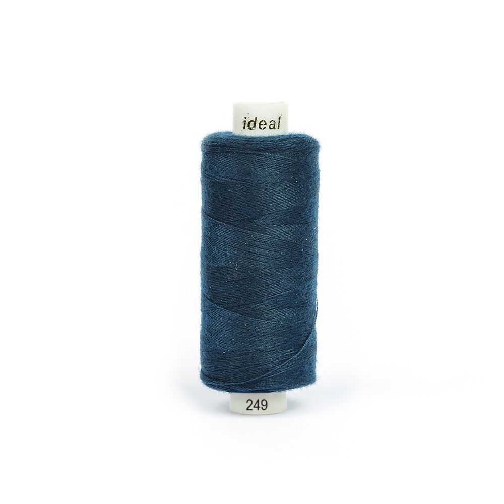 Нитки швейные бытовые Ideal 40/2, 366 м / 10 кат., 249 синий