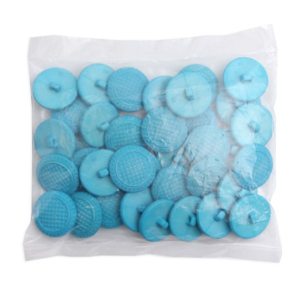 Пуговицы на ножке 28 мм (17-4540 бирюза), 36 шт