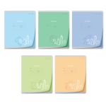 Тетрадь ученическая школьная пластик. обложкой 180 мкм. с трафарет. печатью, цвет.запечат.титул лист A5 12 л. на скобе 65 г/м², белизна 100% 25 шт линия, 01446 Царство знаний, Светоч Т181