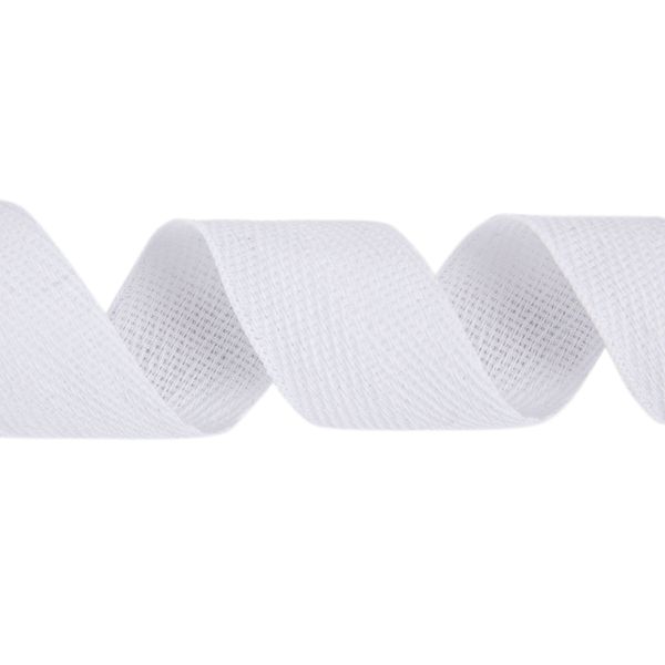 Тесьма (лента) киперная (100% х/б) 30 мм / 25 метров, белый, Gamma С3867Г17
