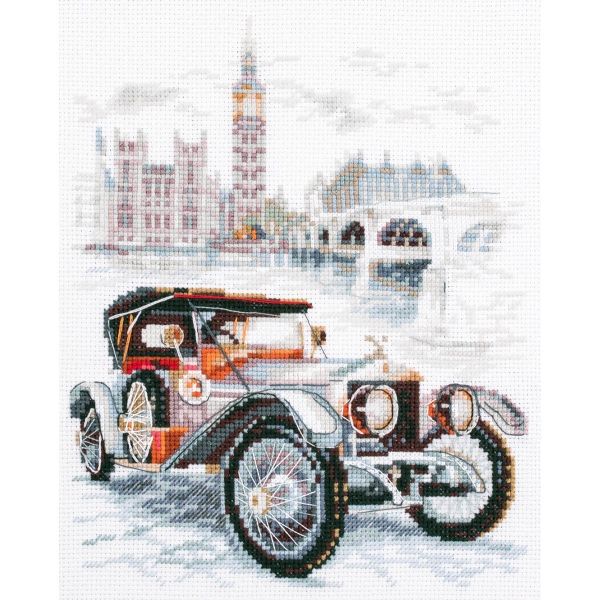 Набор для вышивания нитками Чудесная игла, Ретро-стиль. Британия 16х20см