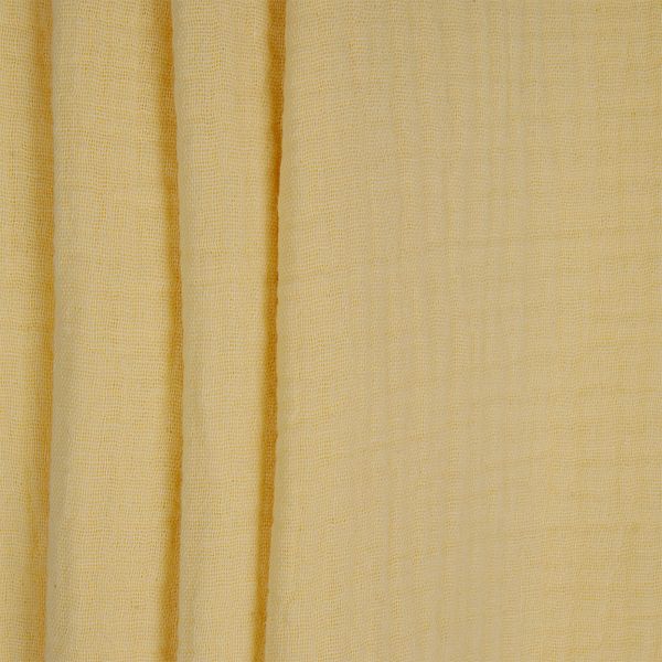 Муслин 125 г/м², 130 см / 2 метра, TBY.Mus.24723.36.2, цв.36 желтый