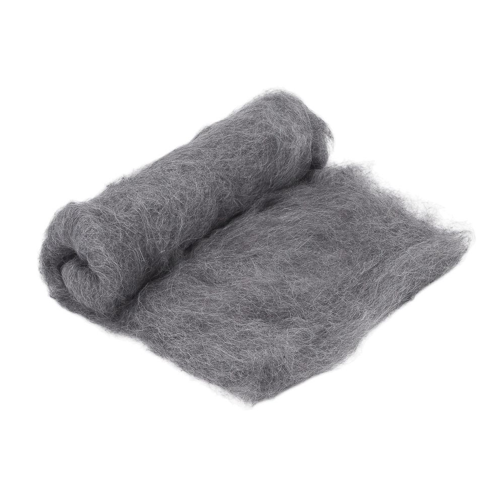 Шерсть для валяния Ангорка 100 г, Камтекс, 176 серый меланж