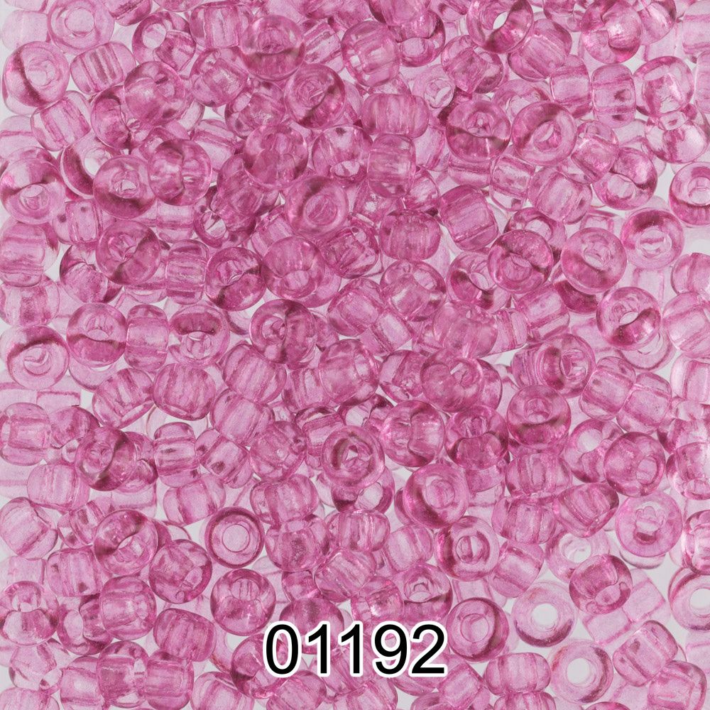 Бисер Preciosa круглый 10/0, 2.3 мм, 500 г, 01192 (Ф344) фиолетово-розовый