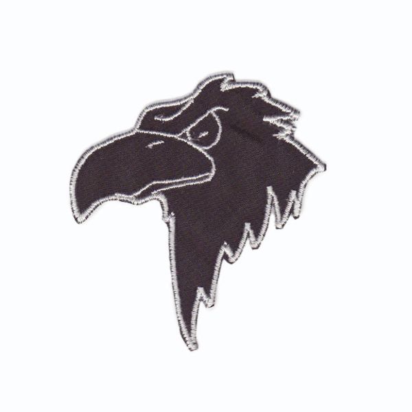 Термоаппликация Орел, черно-белый, 66х70мм 10 шт, 903