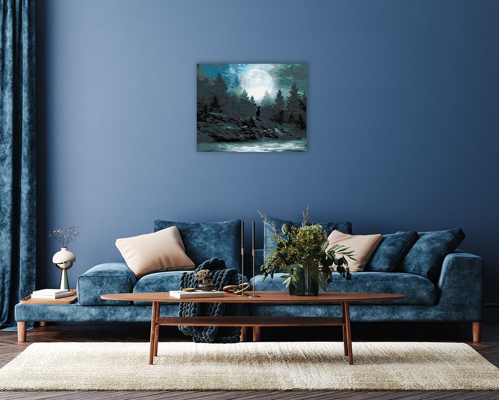 Картина по номерам Фрея, Таинственная луна, 50х40 см