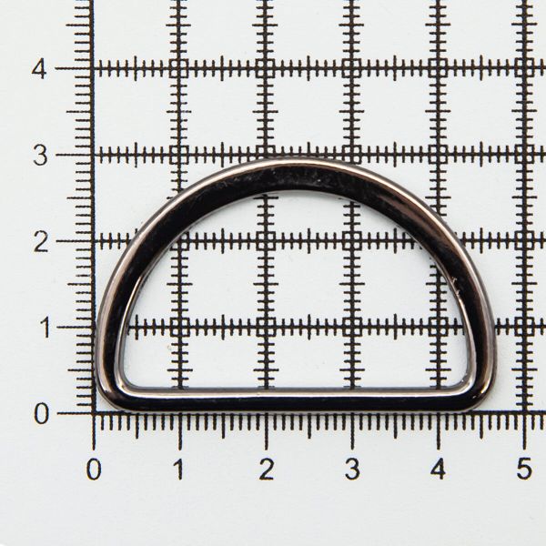 Полукольцо литое металл внутр. 40 мм (внешн. 47х30 мм), 20 шт, цв.черный никель, 819-035