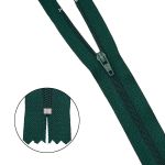 Молния спираль (витая) Т3 (3 мм) 1 зам., н/раз., 20 см, зеленый, нейлон, 10 шт