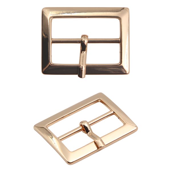 Пряжка ременная металл 30 мм, прямоугольная, 2 шт, золото, MB-155