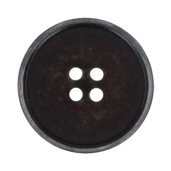 Пуговицы 4 прокола костюмные 15 мм, 24 шт, D176 т.коричневый, Gamma RIO 0030