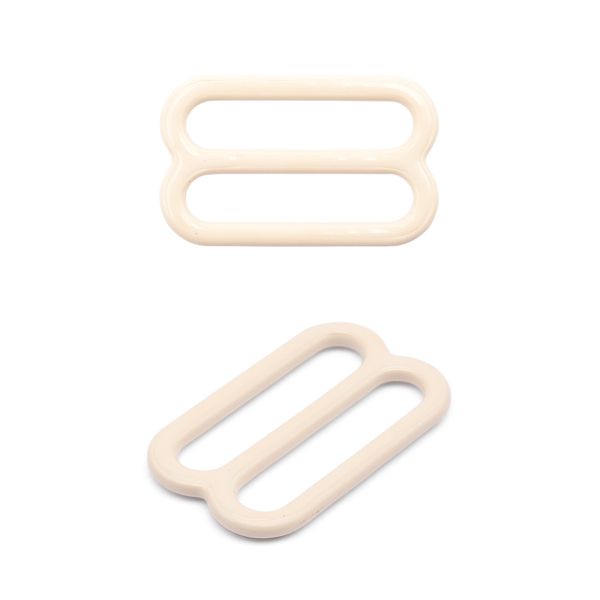 Рамки-регуляторы для бюстгальтера металл 15.0 мм, 20 шт, C571 молочный, ГВ1008